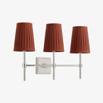 Carica l'immagine nella visualizzazione Galleria, Lampada da Parete con Paralumi in Lino Bianco Derlina – Lampada Retrò Multi-Testa in Metallo