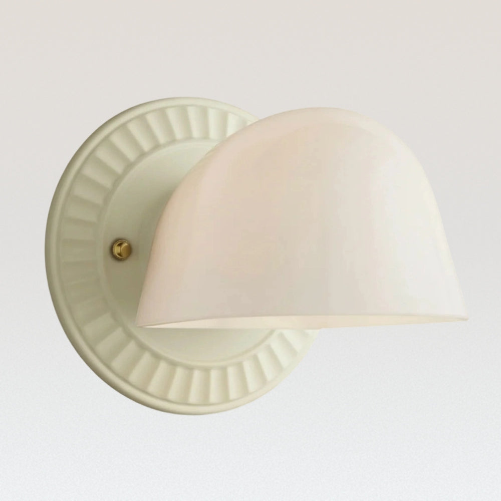 Thaise Mid-Century Moderne Art Deco glazen wandkandelaar