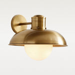 Afbeelding laden in galerijweergave, Harlan industriële melkglas wandlamp