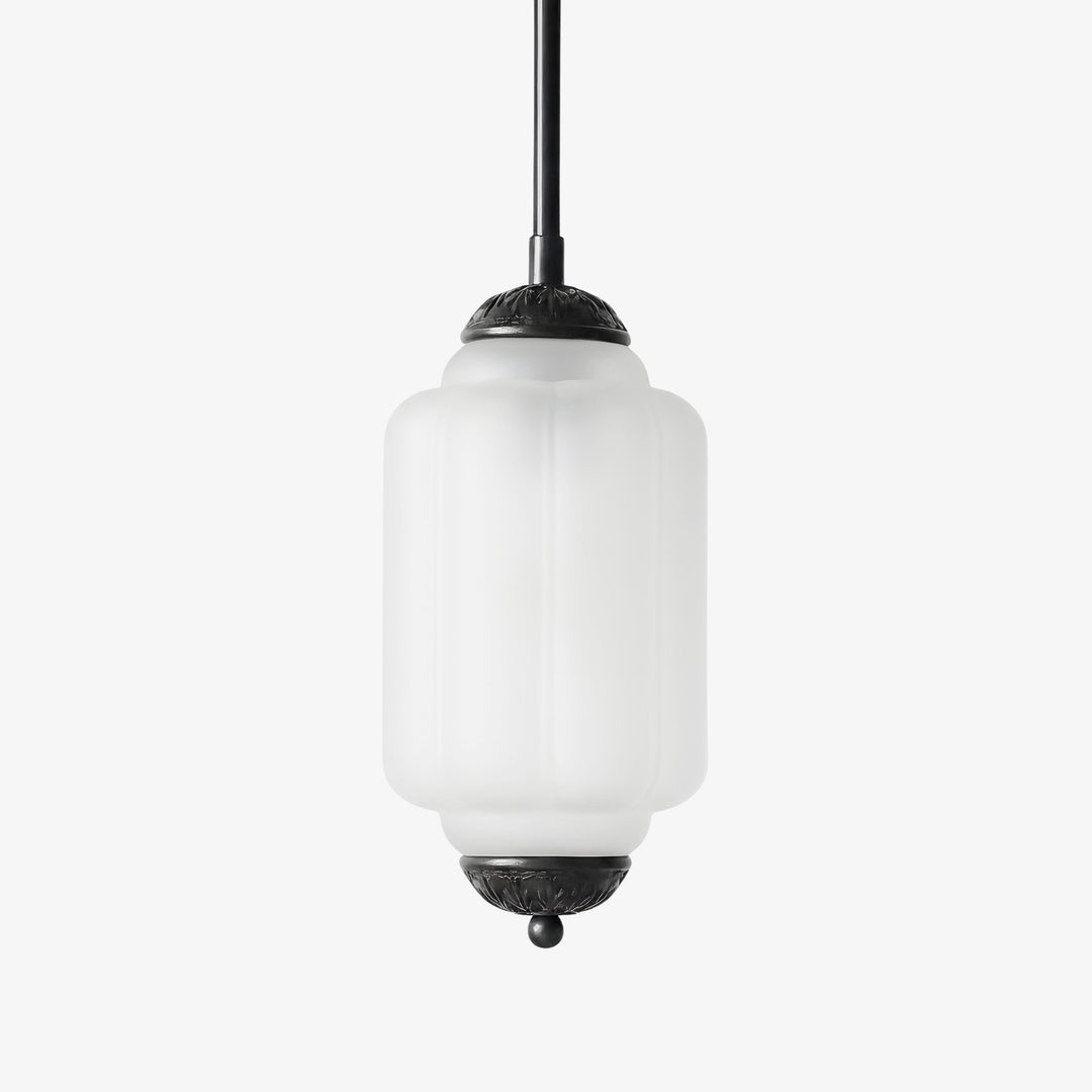 Eloise Vintage Glas Kronleuchter – Milchglas Wohnakzent