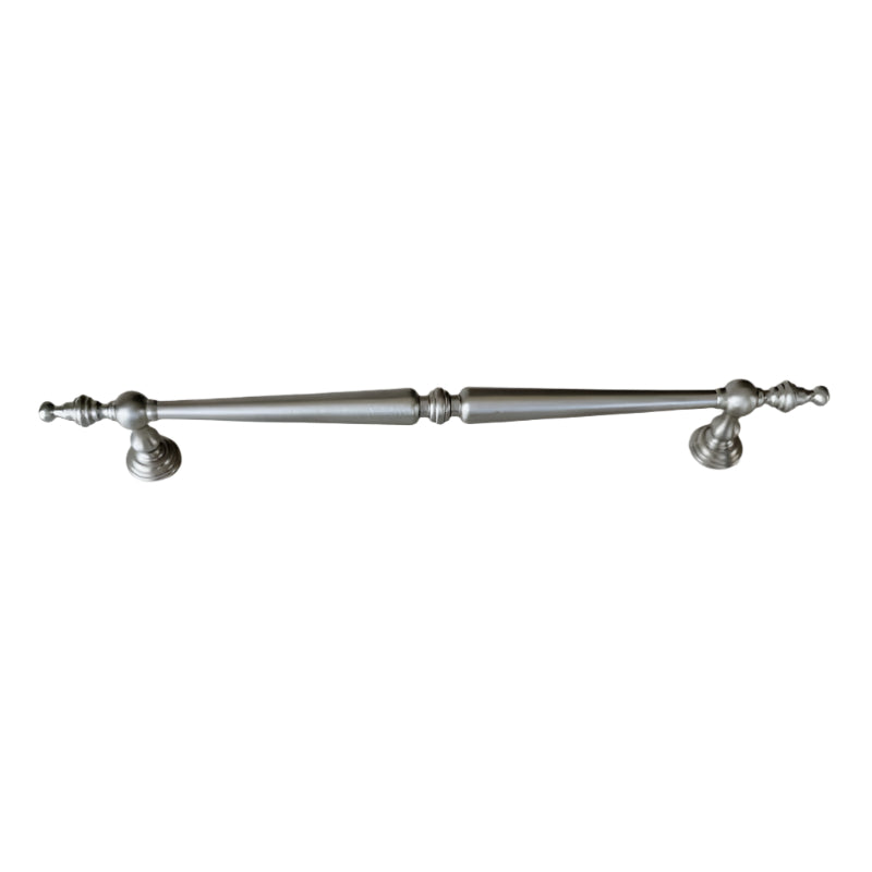 French Light Luxury Aluminum Alloy Cabinet Pulls Brushed Nickel 3-3/4"cc With Metallic-Seendoor