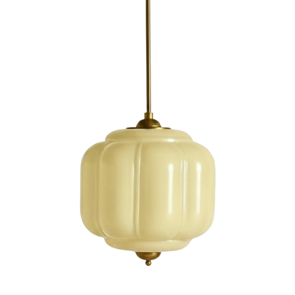 Eloise Vintage Glass Chandelier - Milk Glass Home Accent