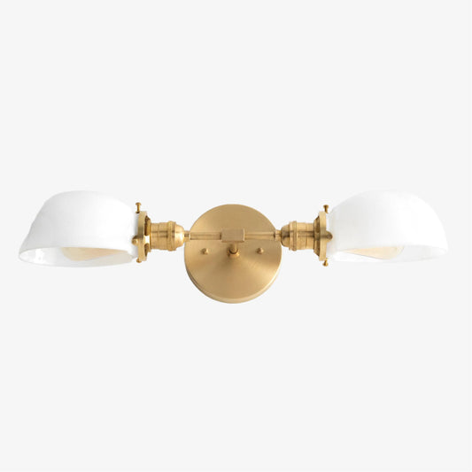 Lámpara de tocador Ornato Luxe – Lámpara de pared Art Deco de mediados de siglo para baño