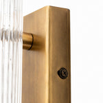 Load image into Gallery viewer, Vintage Ripple Glass Wall Sconce