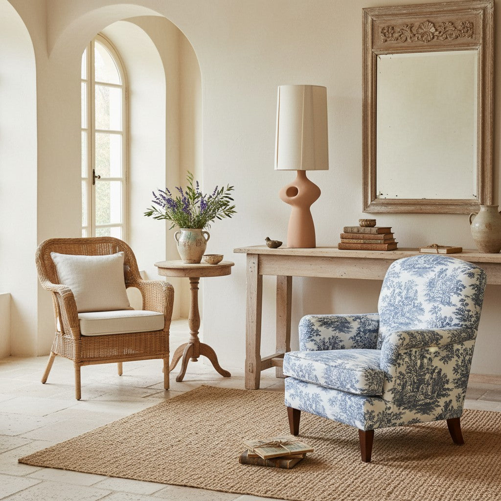 Pryssa keramische tafellamp met ivoorkleurige linnen kap - artistieke verlichting voor woonkamer of slaapkamer