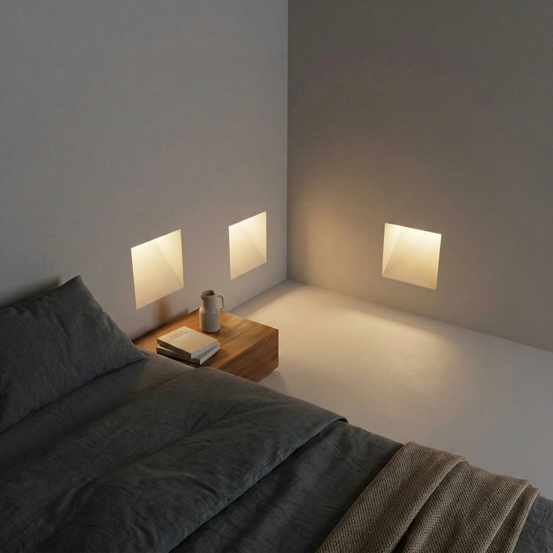 Stary LED Sensor-Wandleuchte – Rahmenlose Eingelassene Treppenleuchte für Flur