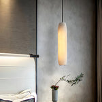 Load image into Gallery viewer, Alabaster Flute Pendant Light