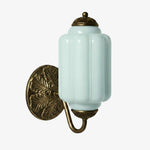 Load image into Gallery viewer, Eloise Brass Wall Sconce – Elegant Milk Glass Vintage Lighting
