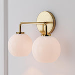Load image into Gallery viewer, Selvion Artistic Globe Sconce Light - Handcrafted Glass Sculptural Wall Fixture
