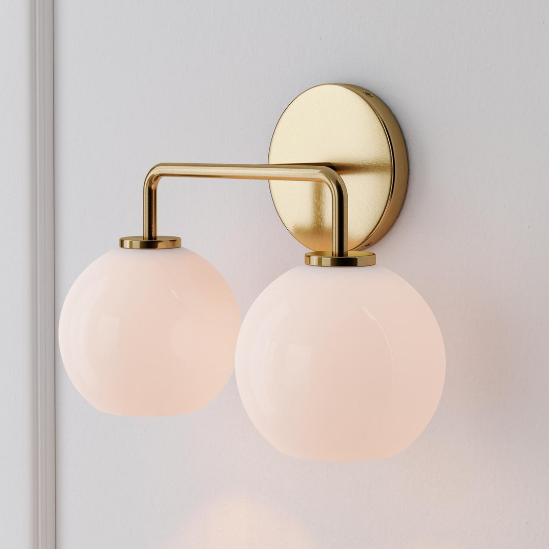 Selvion Artistic Globe Sconce Light - Handcrafted Glass Sculptural Wall Fixture