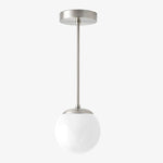 Load image into Gallery viewer, Glorica Glass White Globe Pendant Light - Mid Century Modern Glass Hanging Fixture
