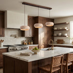 Load image into Gallery viewer, Travertine Drum Pendant Lamp