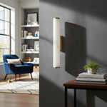 Load image into Gallery viewer, Solaryx Modern Alabaster Wall Lamp - Lighting for Bedroom Living Room
