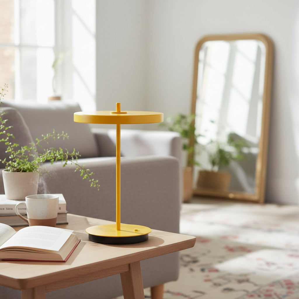 Astris Moderne Minimalistische Metalen Tafellamp Zachte LED Verlichting voor Woonkamer en Kantoor