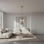 Charger l'image dans la visionneuse de la galerie, Suspension en verre Luxvana en forme de cloche - Luminaire style lanterne industrielle pour cuisine