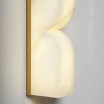Charger l'image dans la visionneuse de la galerie, Lampe Murale Courbée Albesque - Lampe Murale Moderne en Albâtre pour Chambres et Salons