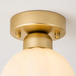 Bild in die Galerieansicht laden, Gold-finish ceiling canopy and mounting hardware detail