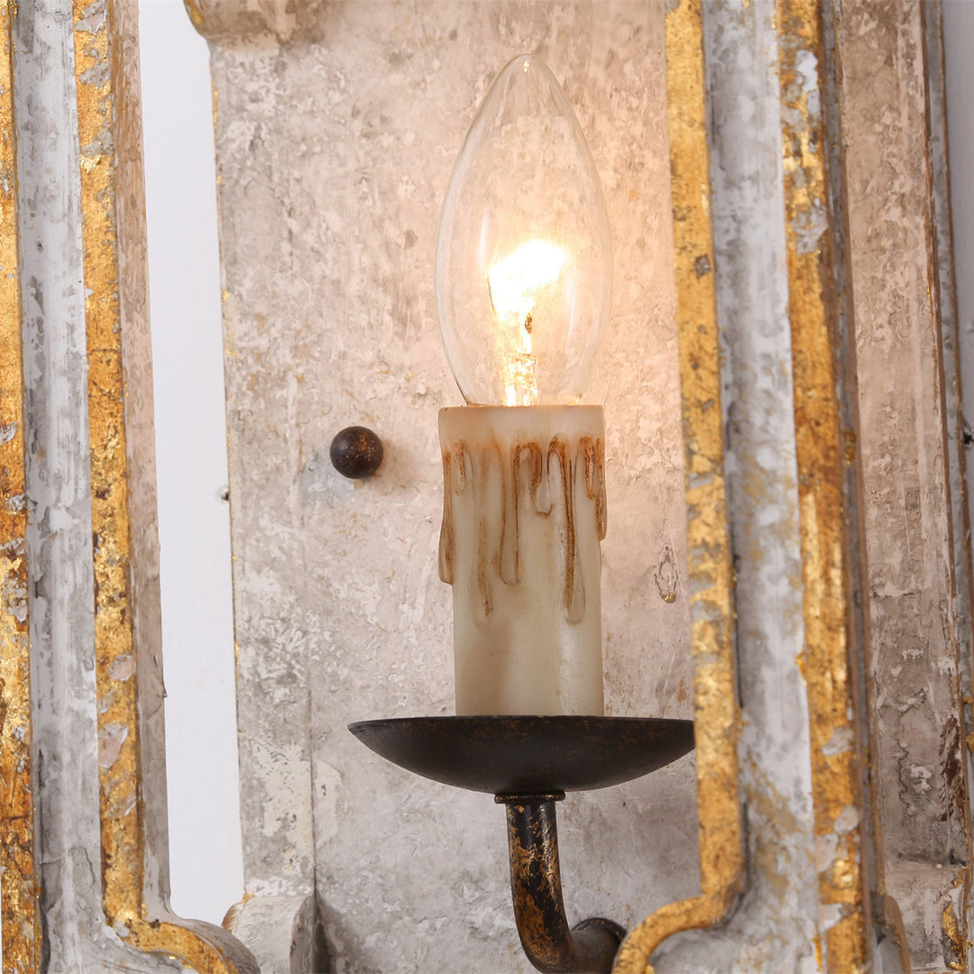 Boho Rustikale Würfel-Wandleuchte