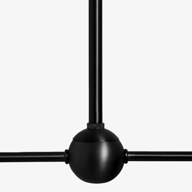 Ruffmeto Żyrandol z Metalową Ramą i Falowanym Abażurem do Jadalni, Przedpokoju i Salonu