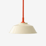 Carica l'immagine nella visualizzazione Galleria, Memphis pendant with ivory shade and red cord