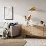 Cargar imagen en el visor de la galería, Aplique de Pared Doble Moderno Roven con Brazos Curvos y Pantallas de Tela – Iluminación de Acento Clásica para Dormitorio