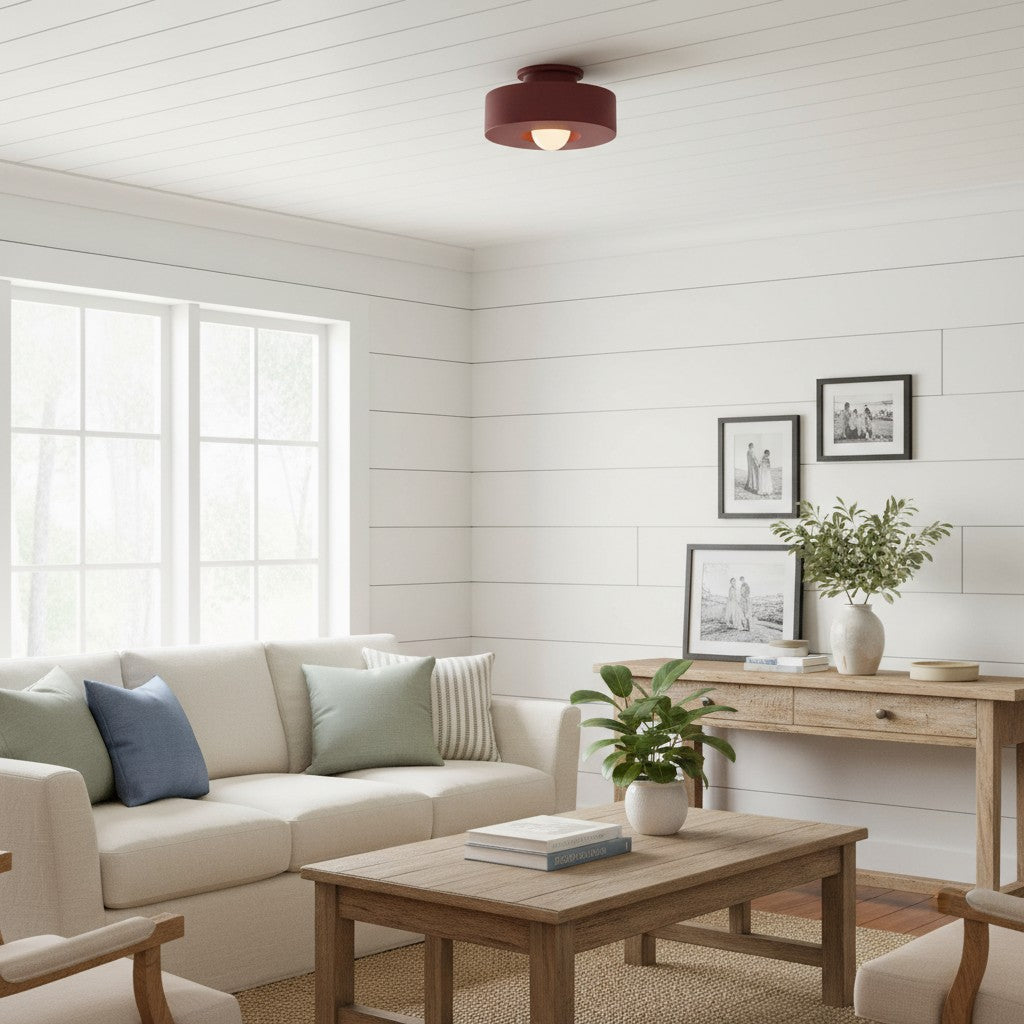 Lámpara de Techo Redonda Nórdica Nordyra – Iluminación Moderna Minimalista para Espacios Habitables N57