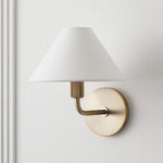 Load image into Gallery viewer, Diora Wall Sconce Light - Modern Brass Fixture with Elegant Shade
