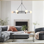 Load image into Gallery viewer, Brelia Round Light Chandelier - Modern Globe Chandelier in Stylish Design
