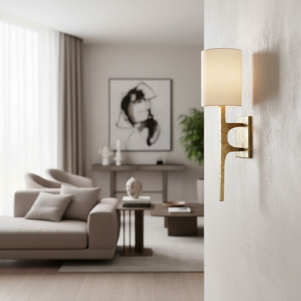 Lumira Linear Wall Sconce Modern Hammered Wall Sconce for Living Room