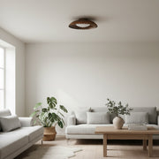 Lustrona Lampada da Soffitto a Montaggio Superficiale in Ottone Vintage - Lampada da Soffitto in Metallo Bronzato per Soggiorno