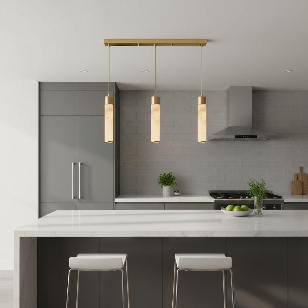 Solaryx minimalistische cilindervormige hanglamp - Moderne stijl lamp voor keuken of eetkamer