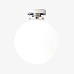 Load image into Gallery viewer, Glorica Glass 12 Inch Globe Ceiling Light - Frosted Glass Art Deco Pendant And Flush Mount
