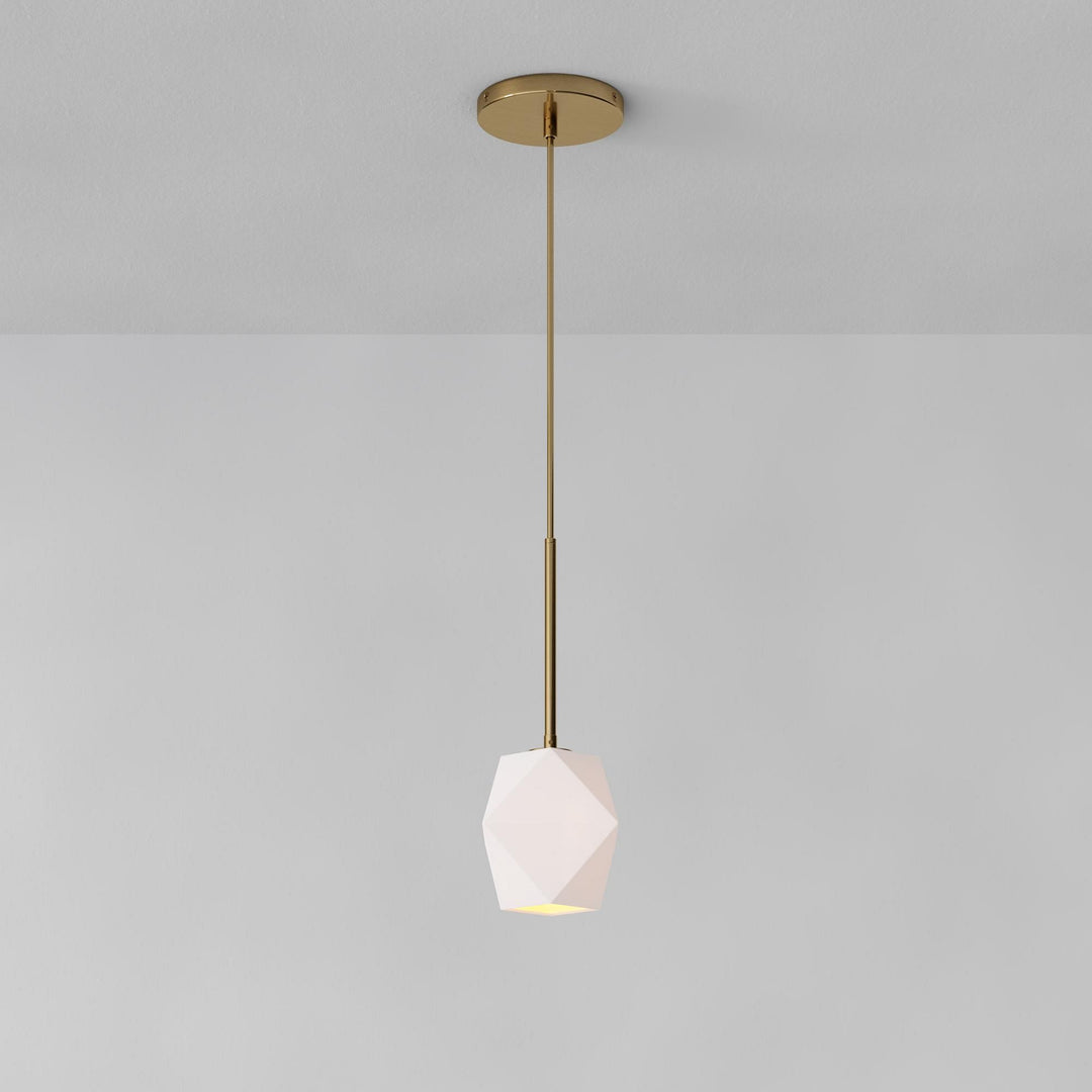 Talvior Faceted Pendant Light – Adjustable Glass Light Fixture