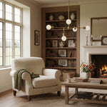 Load image into Gallery viewer, Mobilux Line 5 Light Chandelier - Modern Ceiling Hanging Lamp for Dining Room
