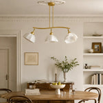 Załaduj obraz do przeglądarki galerii, Modern three-light chandelier styled in a warm interior
