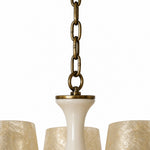 Carica l'immagine nella visualizzazione Galleria, Shellure Retro Shell Texture Chandelier - Sculptural Coastal Home Lighting Fixture