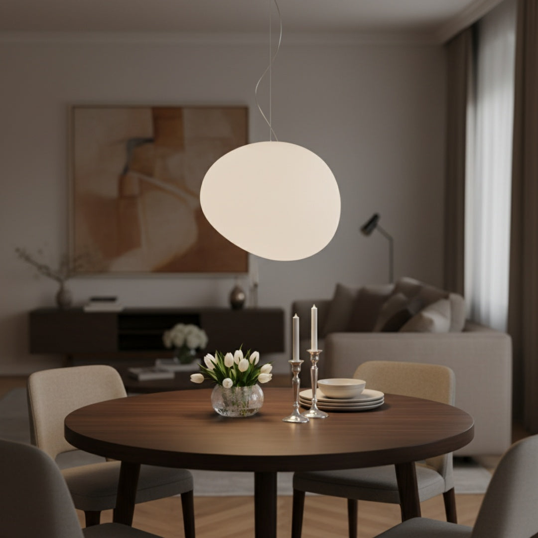 Stonea eigentijdse hangpendellamp – artistieke hangpendellamp voor moderne interieurruimtes N17