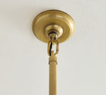 Load image into Gallery viewer, Sevra Cascading Glass Disc Pendant Light - Metal Vintage Brass Finish Fixture
