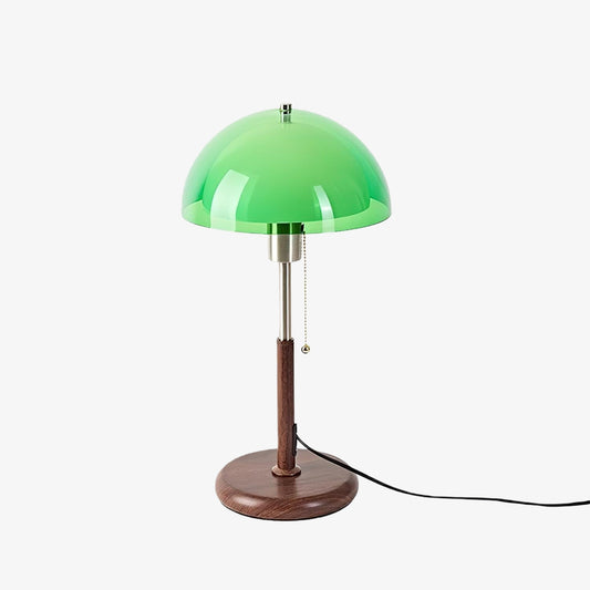 Afterglow Table Lamp Rounded Shade Bedside Accent Table Lamp - Modern Retro Style for Bedroom
