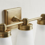 Load image into Gallery viewer, Derlina Wall Sconce Light - Zinc Alloy with Glass Shade in Modern Finishes
