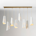 Load image into Gallery viewer, Orovia Ceramic Shade Chandelier – Iron Pendant Adjustable Height Design
