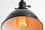 Load image into Gallery viewer, Conique Metal Vintage Industrial Swing Arm Wall Lamp - Adjustable Dome Shade for Study
