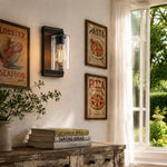 Cargar imagen en el visor de la Galería, Rustic wall sconce styled in a dining corner