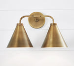 Load image into Gallery viewer, Korvi Iron Tapered Sconce Light - Wall Fixture in Black or Brass
