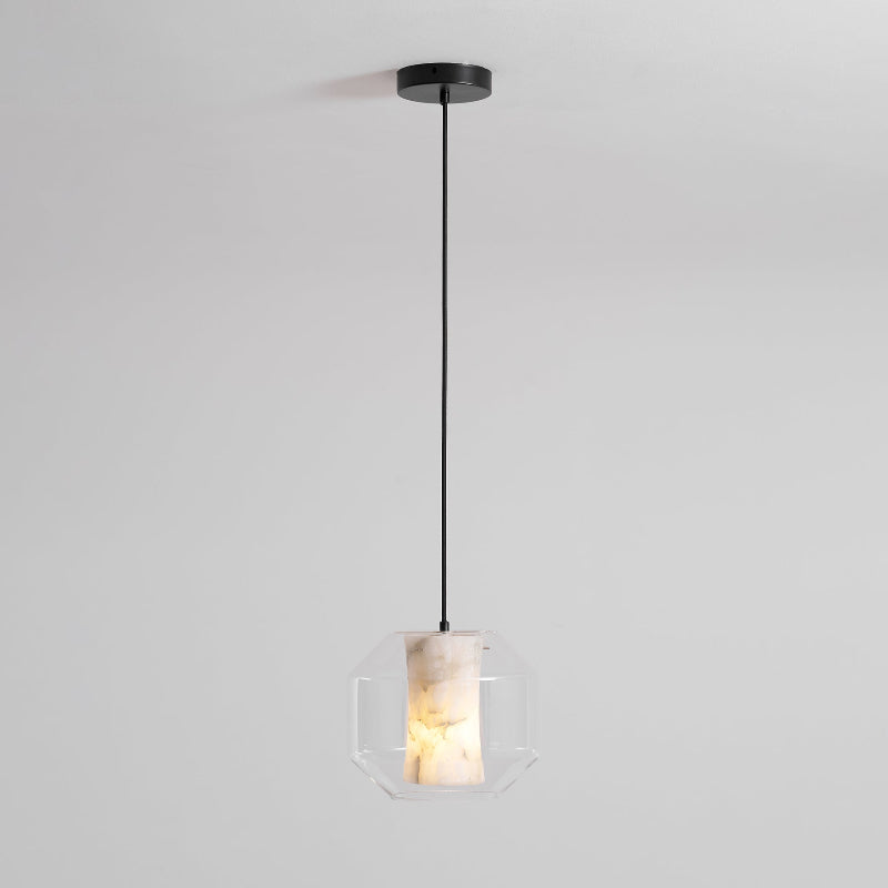 Glas Alabaster-Pendelleuchte