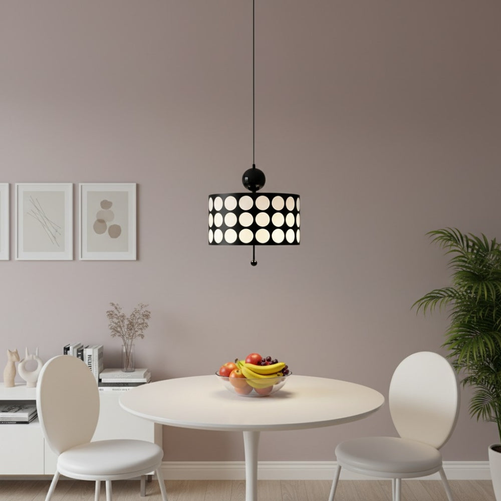 Dotrelia Suspension Géométrique en Treillis - Abat-jour en Cuir Moderne pour Salle à Manger