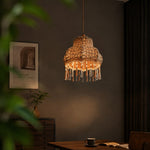 Load image into Gallery viewer, Vintage Fabric Fringe Pendant Lamp