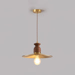 Load image into Gallery viewer, Brass Crest Pendant Light