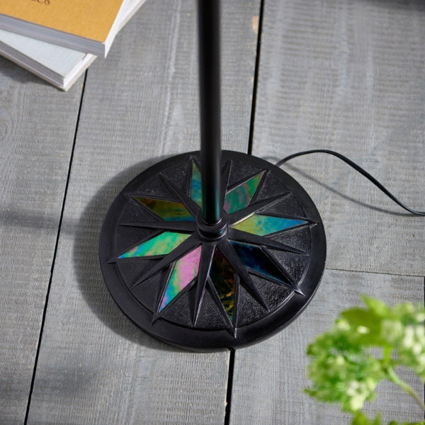 TF Dark Star Tiffany bureaulamp – Art Deco vloerlamp met glas-in-lood voor woonkamer