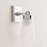 Load image into Gallery viewer, Derlina Wall Sconce Light - Zinc Alloy with Glass Shade in Modern Finishes
